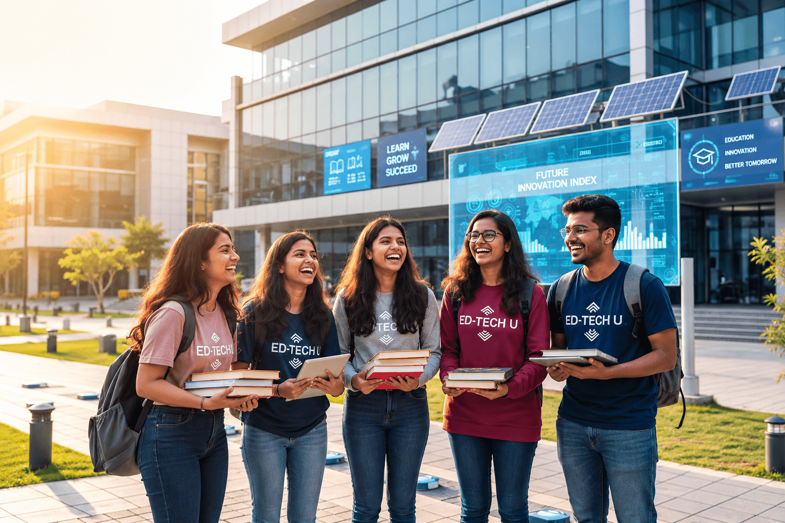 Students benefiting from scholarship opportunities